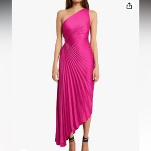 One shoulder side hollow dress